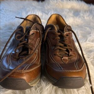 Clarks Men's Dark Brown Leather Sneakers